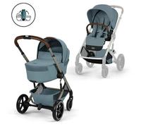 CYBEX - Poussette Duo Balios S Lux 4 + Nacelle pliable Balios Stormy Blue