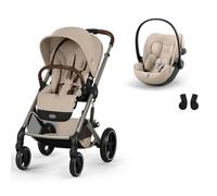 CYBEX - Poussette Duo Balios S Lux 4 + Siège auto Cloud G3 Comfort Almond Beige