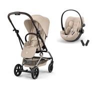 CYBEX - Poussette Duo Eezy S Twist+ 2 + Cloud G3 Confort Almond Beige