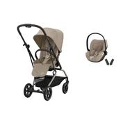 CYBEX - Poussette Duo Eezy S Twist 2 + Cloud T Plus Almond Beige