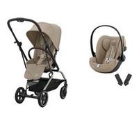 CYBEX - Poussette Duo Eezy S Twist+ 2 TPE Almond Beige + CLOUD G i-Size Plus Almond Beige Beige G
