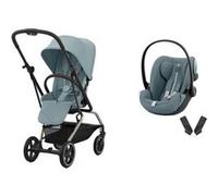 CYBEX - Poussette DUO Eezy S Twist+ 2 TPE Stormy Blue + CLOUD G i-Size Plus Stormy Blue Bleu G