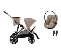 CYBEX - Poussette Duo Gazelle S Tpe Cloud G Plus Almond Beige Cybex