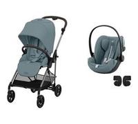 CYBEX - Poussette Duo Melio 4 TPE - Stormy Blue + CLOUD G i-Size Plus Stormy Blue Noir G