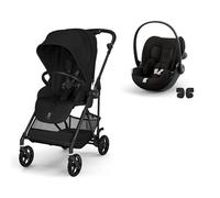 CYBEX - Poussette Duo Melio 6 Carbon + Siège auto Cloud G3 Comfort Magic Black