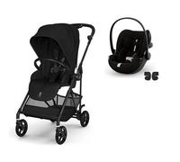 CYBEX - Poussette Duo Melio 6 Carbon + Siège auto Cloud G3 Plus Magic Black
