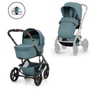 CYBEX Gold Poussette TALOS S LUX & nacelle Fold Cot, Stormy Blue