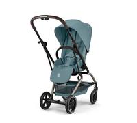 CYBEX - Poussette Eezy S Twist +2 Gold Stormy Blue Châssis Taupe
