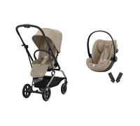 CYBEX - Poussette Eezy S Twist 2 Tpe Almond Beige Cloud G I-size Plus Almond Beige Cybex