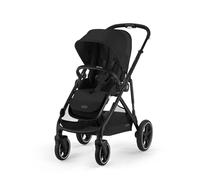 CYBEX Poussette Gold GAZELLE S, De la naissance à environ 4 ans, Max. 22 kg (mode simple) / 2x 22 kg (mode Duo), Système tout-en-1 avec 20+ configurations, Noir lune