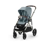 CYBEX Poussette Gold GAZELLE S, De la naissance à environ 4 ans, Max. 22 kg (mode simple) / 2x 22 kg (mode duo), Système tout-en-1 avec 20+ configurations, Bleu orageux