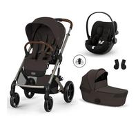 CYBEX - Poussette Trio Balios S Lux 4 + Siège auto Cloud G3 Comfort + Nacelle Balios pliable Chocolate Brown