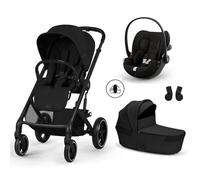 CYBEX - Poussette Trio Balios S Lux 4 + Siège auto Cloud G3 Comfort + Nacelle Balios pliable Moon Black