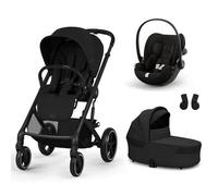 CYBEX - Poussette Trio Balios S Lux 4 + Siège auto Cloud G3 Comfort + Nacelle Cot S Lux 4 Moon Black