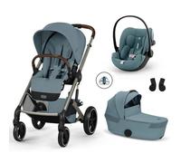 CYBEX - Poussette Trio Balios S Lux 4 + Siège auto Cloud G3 Plus + Nacelle Balios pliable Stormy Blue