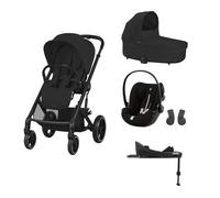 CYBEX - Poussette Trio Balios S Lux + Cloud G Plus + Nacelle S Lux + Base G Set M Moon Black