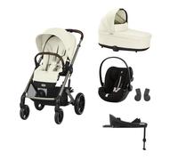 CYBEX - Poussette Trio Balios S Lux + Cloud G Plus + Nacelle S Lux + Base G Set M Seashell Beige