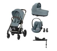 CYBEX - Poussette Trio Balios S Lux + Cloud G Plus + Nacelle S Lux + Base G Set M Stormy Blue