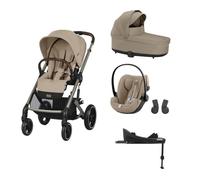 CYBEX - Poussette Trio Balios S Lux + Cloud G3 Plus + Nacelle S Lux + Base G3 Set M Almond Beige