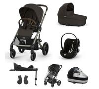 CYBEX - Poussette Trio Balios S Lux + Nacelle Cot S Lux + Siège Auto Cloud G Plus + Set XL Chocolate Brown