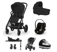 CYBEX - Poussette Trio Balios S Lux + Nacelle Cot S Lux + Siège Auto Cloud G Plus + Set XL Moon Black