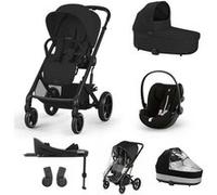 CYBEX - Poussette TRIO Balios S Lux + Nacelle Cot S Lux + Siège auto Cloud G Plus SET XL Moon Black Noir G