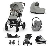 CYBEX - Poussette Trio Balios S Lux + Nacelle Cot S Lux + Siège Auto Cloud G Plus + Set XL Stone Grey