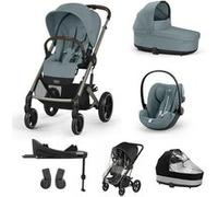 CYBEX - Poussette TRIO Balios S Lux + Nacelle Cot S Lux + Siège auto Cloud G Plus SET XL Stormy Blue Bleu G