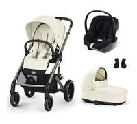 CYBEX - Poussette Trio Balios S Lux + Siège auto Aton B2 + Nacelle Cot S Lux Seashell Beige Seachell Beige