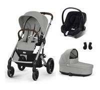CYBEX - Poussette Trio Balios S Lux Slv Stone Grey Aton B2 Nacelle Stone Grey Cybex