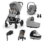 CYBEX - Poussette Trio Balios S Lux + Nacelle Cot S Lux + Siège Auto Cloud G Plus + Set XL Stone Grey