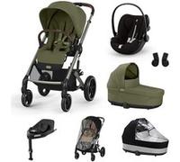 CYBEX - Poussette Trio Balios S Lux + Siège auto Cloud G3 Plus + Nacelle Cot S Lux + Base G3 Set XL Moss Green Moss Green G
