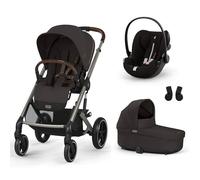 CYBEX - Poussette Trio Balios S Lux + Siège auto Cloud G3 Plus + Nacelle Cot S Lux Chocolate Brown