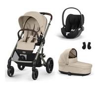 CYBEX - Poussette Trio Balios S Lux + Siège auto Cloud T Comfort + Nacelle Cot S Lux Almond Beige Almond Beige