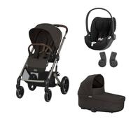 CYBEX - Poussette Trio Balios S Lux + Siège auto Cloud T Comfort + Nacelle Cot S Lux Chocolate Brown