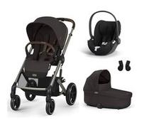 CYBEX - Poussette Trio Balios S Lux + Siège auto Cloud T Comfort + Nacelle Cot S Lux Chocolate Brown Chocolate Brown