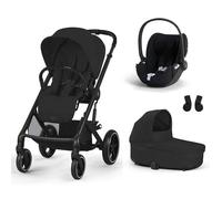 CYBEX - Poussette Trio Balios S Lux + Siège auto Cloud T Plus + Nacelle Cot S Lux Moon Black