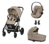 CYBEX - Poussette Trio Balios S Lux Tpe Cloud G I-size Nacelle Almond Beige Cybex