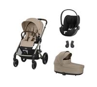 CYBEX - Poussette Trio Balios S Lux Tpe Nacelle Almond Beige Cloud T I-size Sepia Black