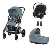 CYBEX - POUSSETTE TRIO Balios S Lux TPE Stormy Blue + Aton B2 Black + Nacelle Stormy Blue Bleu