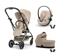 CYBEX - Poussette Trio Eezy S Twist+ 2 + Cloud G3 + Nacelle Almond Beige