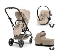 CYBEX - Poussette Trio Eezy S Twist+ 2 + Cloud G3 Plus + Nacelle Almond Beige