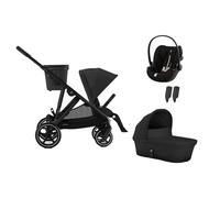 CYBEX - Poussette Trio Gazelle S + Cloud G Plus + Nacelle Moon Black