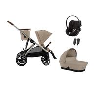 CYBEX - Poussette Trio Gazelle S + Cloud G3 + Nacelle Almond Beige