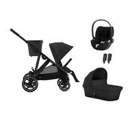 CYBEX - Poussette Trio Gazelle S + Cloud T Plus + Nacelle Moon Black