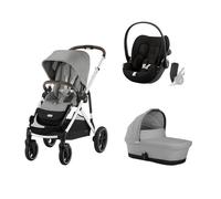 CYBEX - Poussette Trio Gazelle S SLV + Nacelle + Cloud G3 Stone Grey