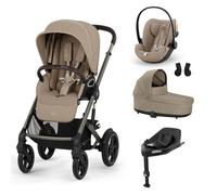 CYBEX - Poussette Trio Talos S Lux + Siège auto Cloud G Plus + Nacelle S Lux + Base G Set M Almond Beige