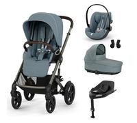 CYBEX - Poussette Trio Talos S Lux + Siège auto Cloud G Plus + Nacelle S Lux + Base G Set M Stormy Blue