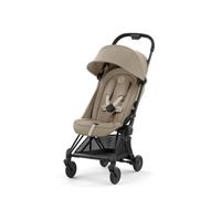 Cybex - Poussette ultra-compacte Coya + garde-corps offert - Matt Black Cosy Beige