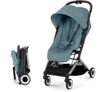 CYBEX Poussette ORFEO – ultra compacte et confortable, 4 roues – Stormy Blue